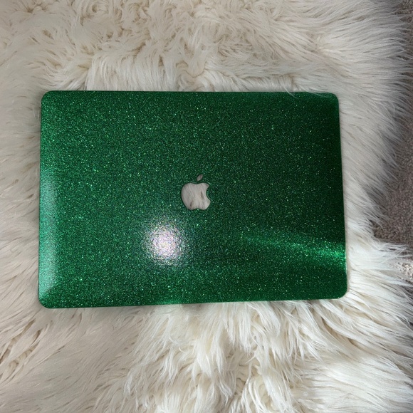 Chic Geeks Emerald Glitter MacBook Case Case 13” MacBook Air (A1932/A2179/A2337) - Picture 2 of 2